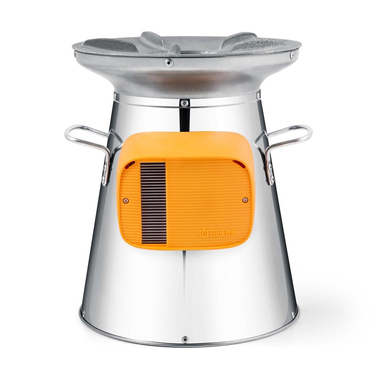 Biolite Homestove, stainless steel design with battery pack